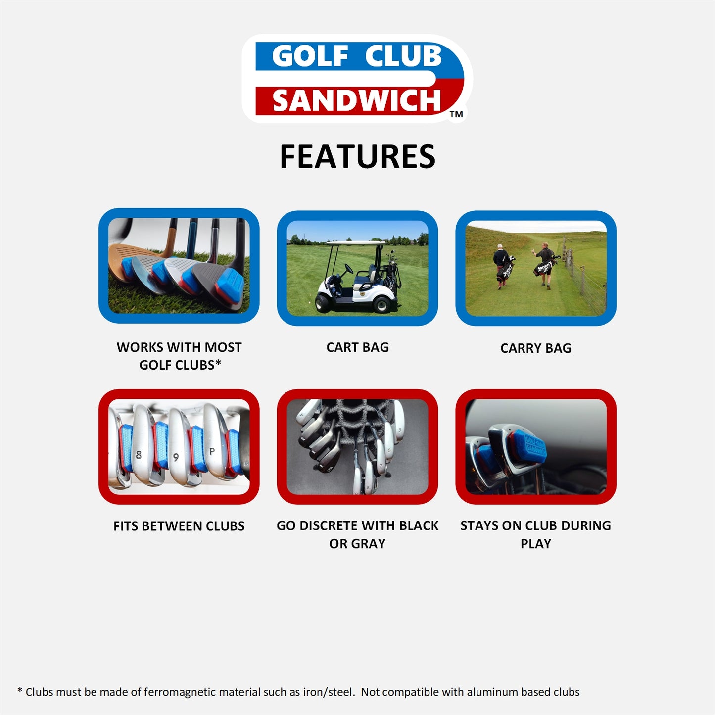Golf Club Sandwich - Set of 8